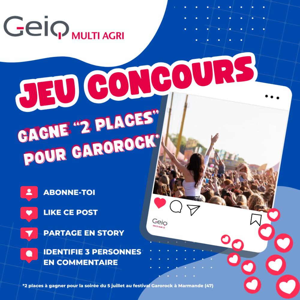 Affiche jeu concours Garorock